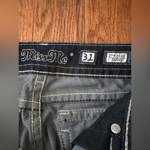 Miss Me Women's Chloe Bootcut Jeans Embellished Pockets Denim, Sz 31 - Picture 9 of 16